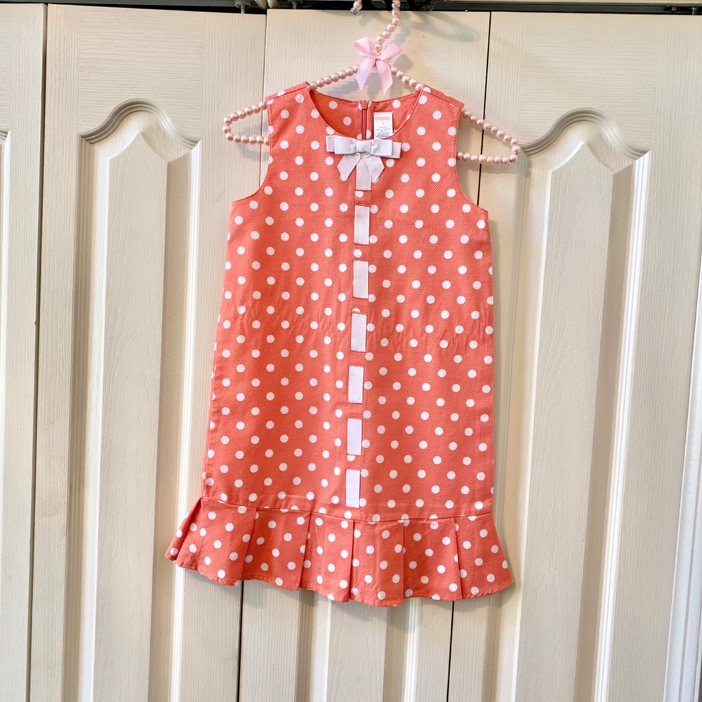 Gymboree melon polka dot dress perfect for Easter
